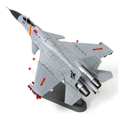 1:100 J-15 Military Scene Fighter Aircraft Diecast Plane Model China Air Force