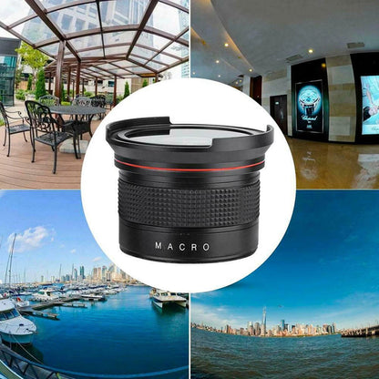 58mm 0.35X Fisheye Camera Lens Wide Angle For Canon Rebel T7 EOS 80D 77D 70D