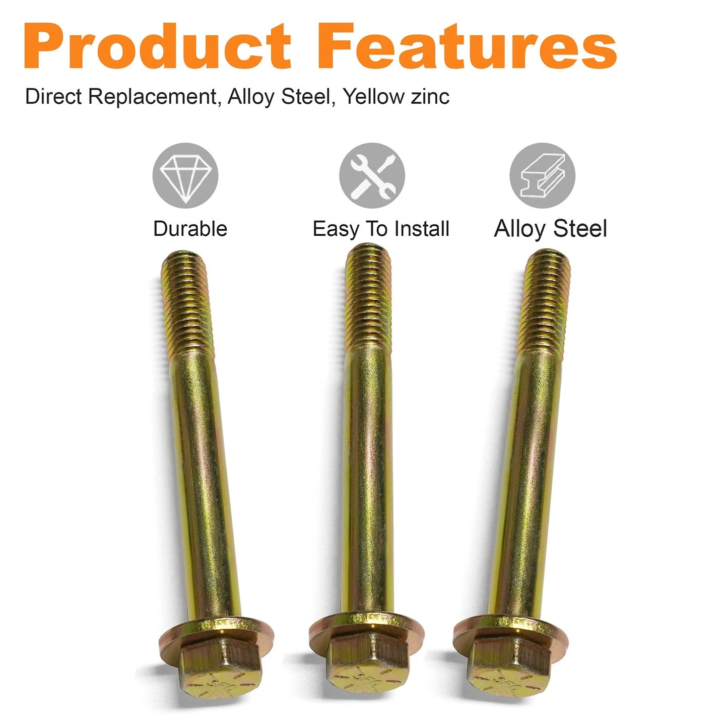 3x Steering Gearbox Mounting Bolt Kit for 1984 2001 Jeep Cherokee XJ 6035939AA