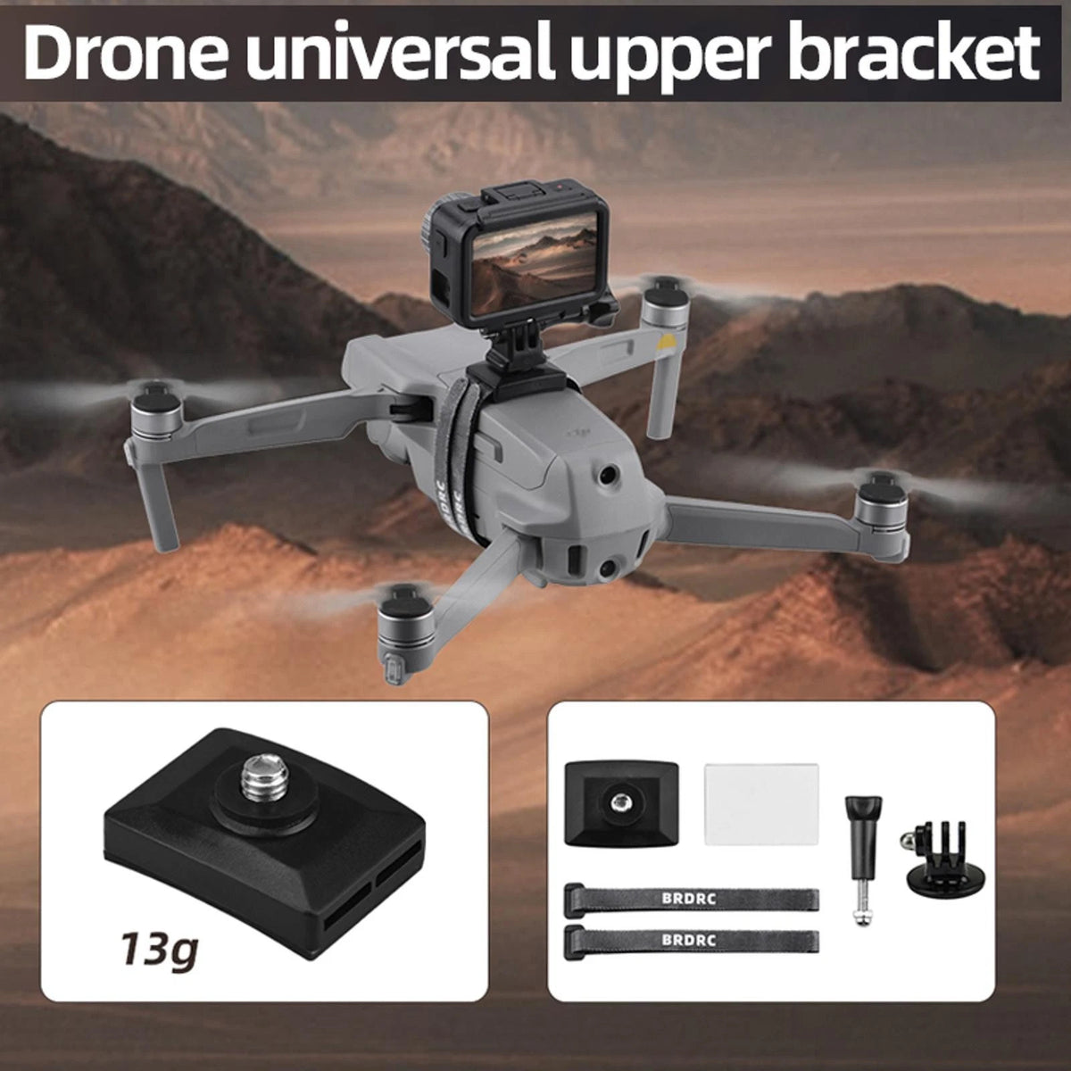 Drone Universal Camera Mount Bracket Adapter for DJI Mini 2 Mavic 2 Pro Air 2S d