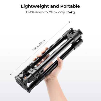 K&F CONCEPT 64 inch/163 cm Camera 64" height/8kg load, Black and Orange