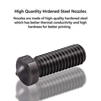 15PCS Hardened Nozzles Kit for Anycubic Vyper, 3D Printer 7PCS 0.4mm Nozzles...