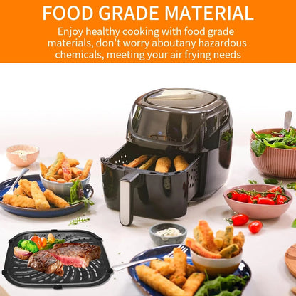 GCQ Air Fryer Replacement Parts for PowerXL 9.45×9.45 IN 8QT, Black
