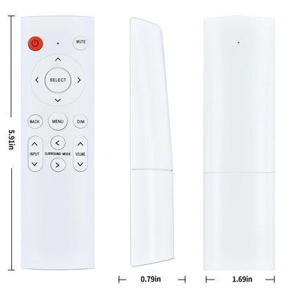 Replacement Remote Control For JBL MA310 5.2ch MA510 AV Receiver White