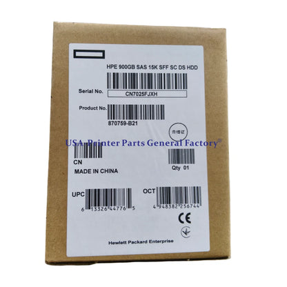 870759-B21 870795-001 Fits For HP Internal 900GB SAS 12G 15K SFF Hard Drive