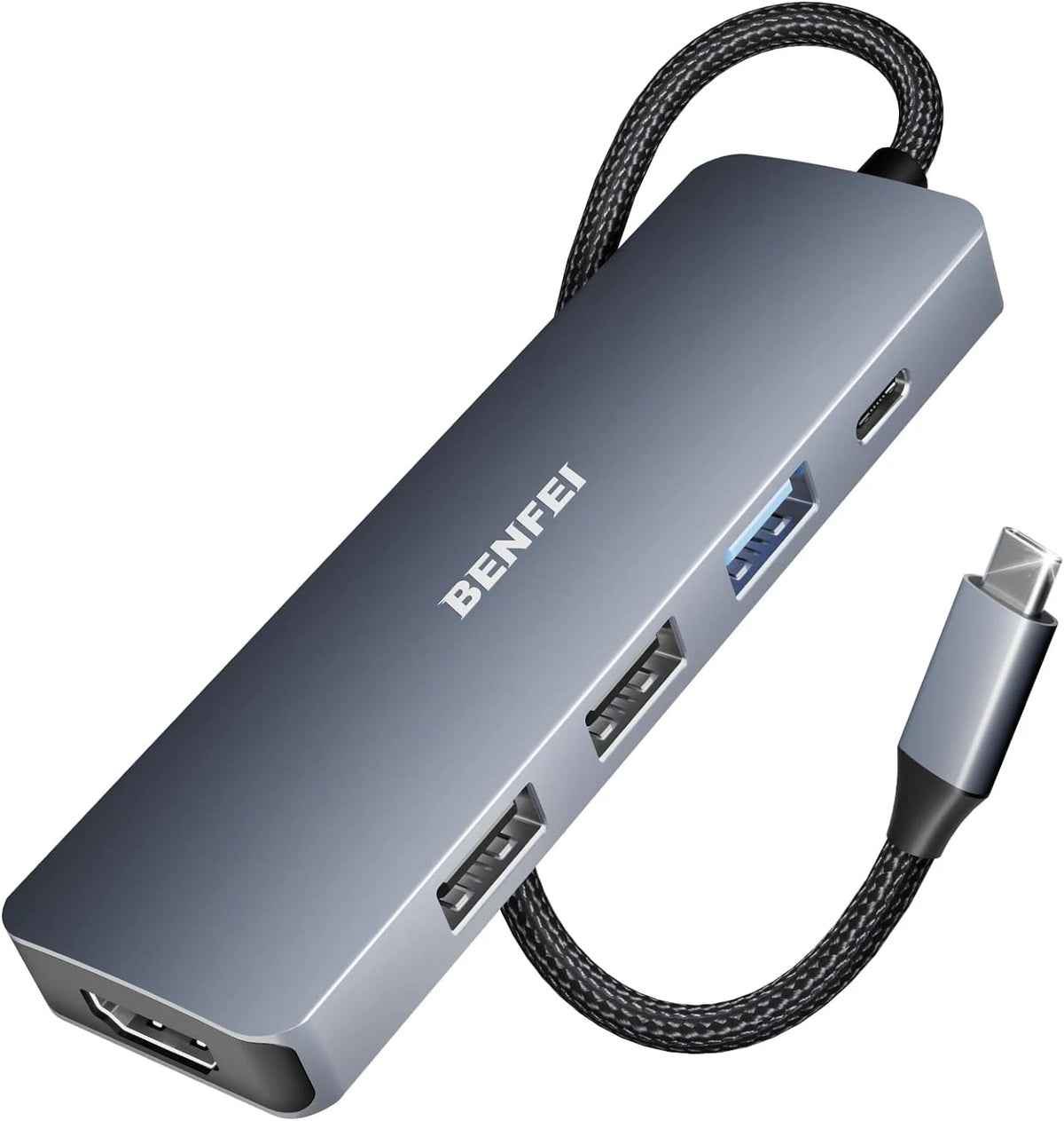 BENFEI USB C Hub 5-in-1 with 4K HDMI(Certified), 100W Power Delivery, 3...