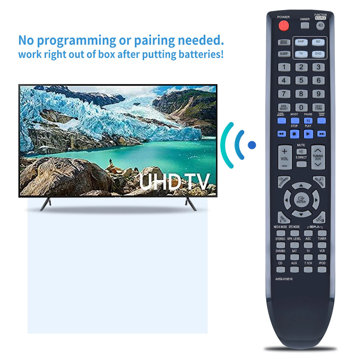 AH59-01951K Remote Control For Samsung AV Receiver System HT-AS730 HT-AS730S