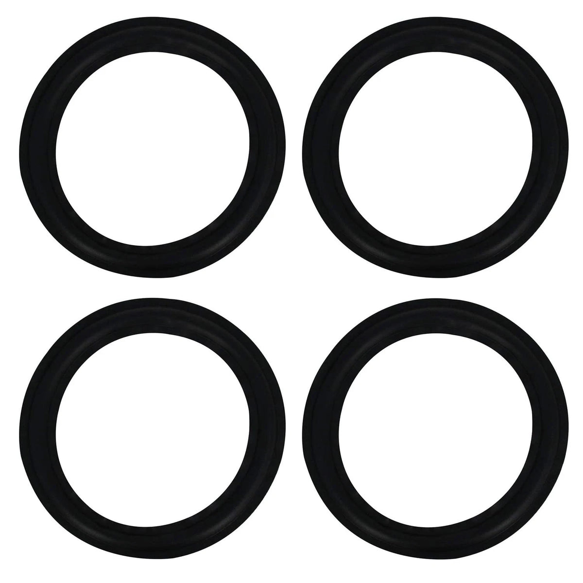 Fielect 10 Inch Speaker Foam Edge Surround Rings 10 4pcs, Black