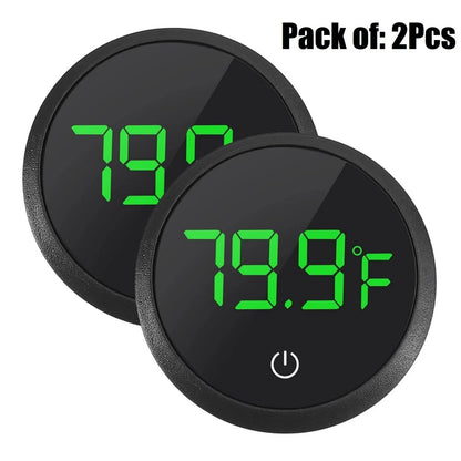 Wireless Digital Thermometer 2pcs LCD Aquarium Fish Tank Temperature Gauge
