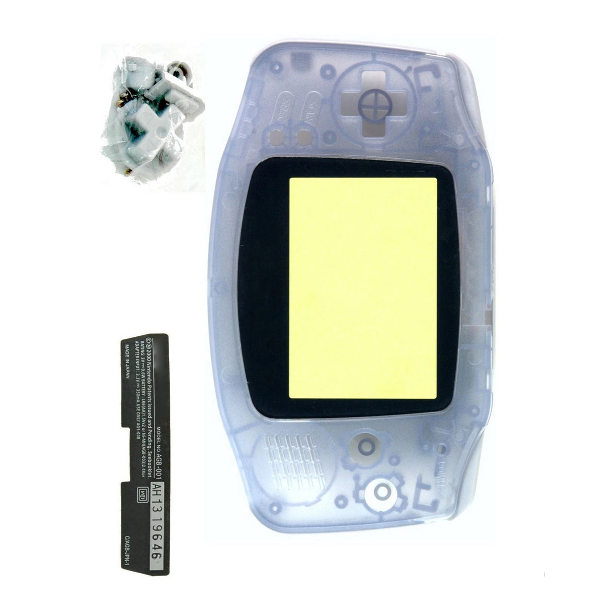 Transparent Full Housing Case Clear Shell Pack for Gameboy Advance GBA Console