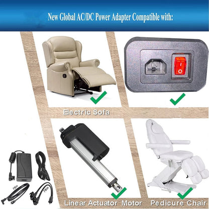 Dual Motor Power Supply Kit - Universally Compatible with black