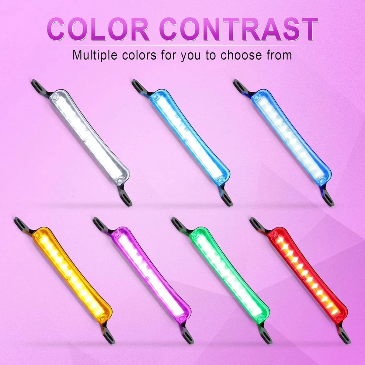 LivTee License Plate Light, Extremely Bright LED Lights Purple