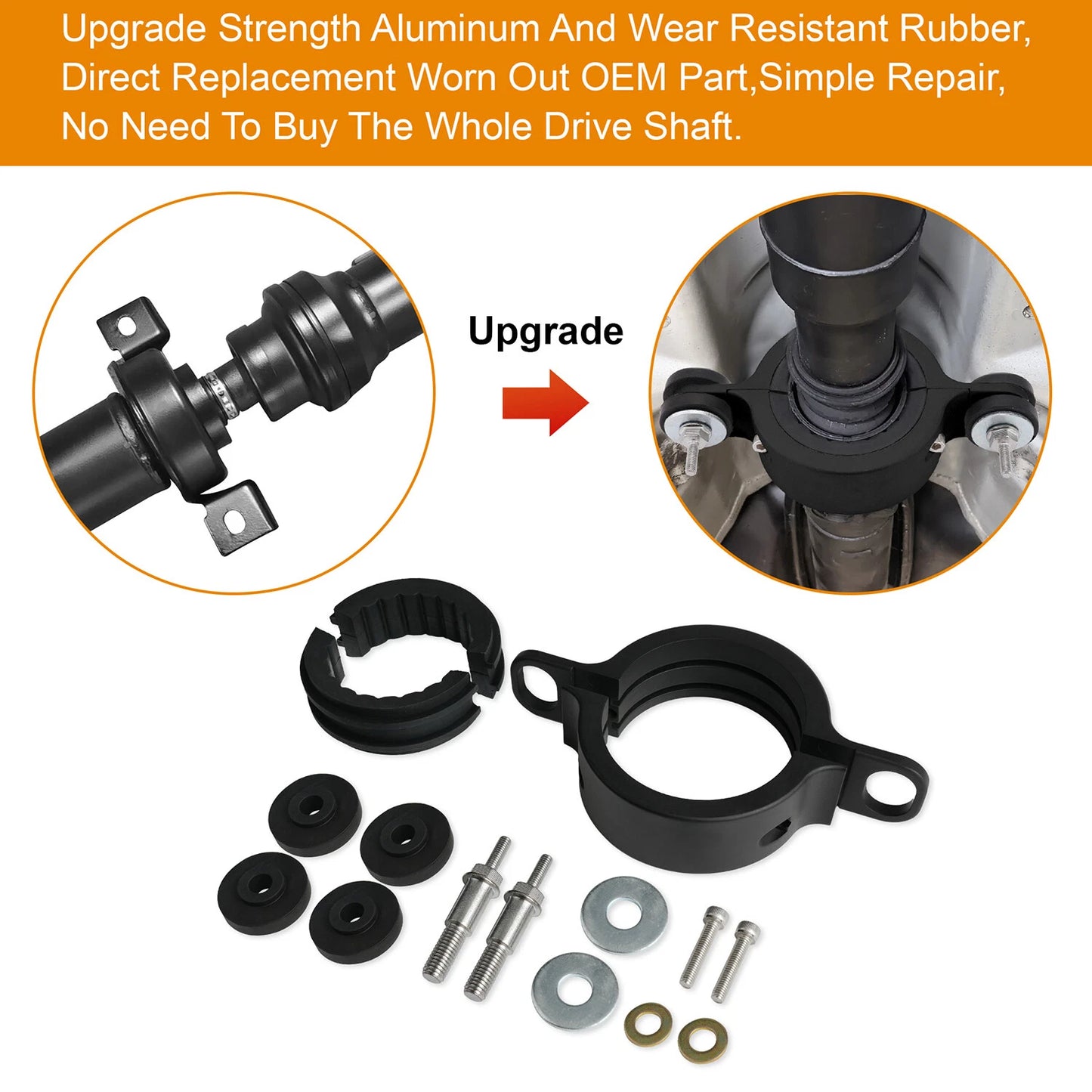 Upgrade Driveshaft Center Support Bearing Carrier for 2011+ Dodge WD Durango