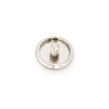 heyous 3pcs Trumpet Finger Buttons with Felt Washers Musical Beige + Silver