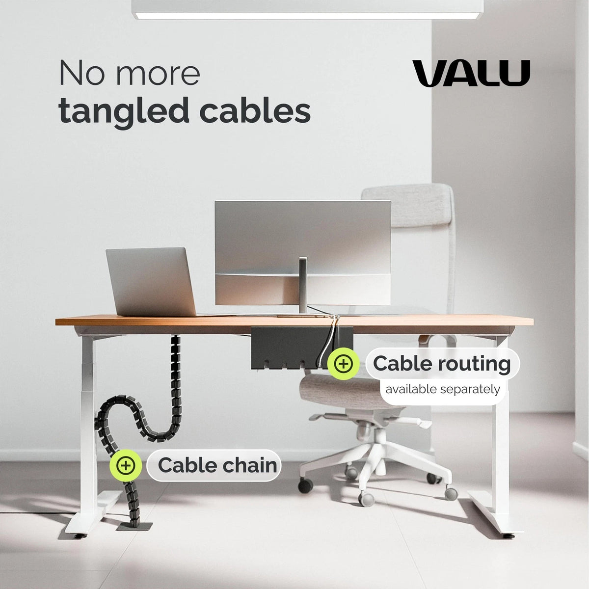 VALU Cable Management Spine – 49 Inch Organizer for Black