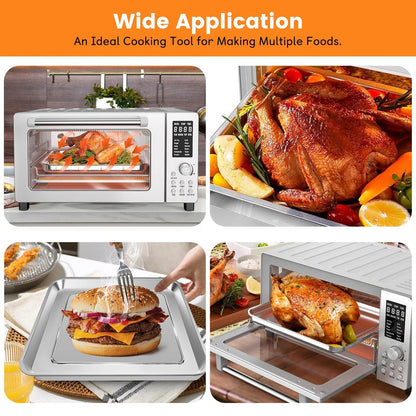 GCQ Air Fryer Grill Pan for Nuwave Bravo 11.2 x 10.5 x 1 inch, Silver