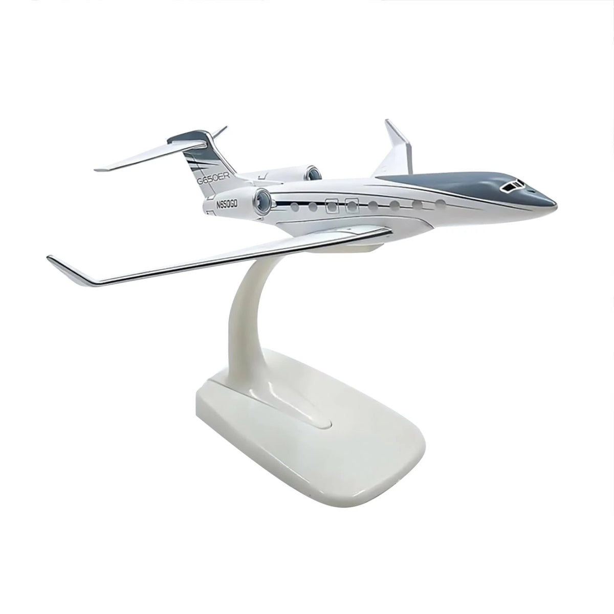 16cm 1/200 Scale Gulfstream G650ER Aircraft Model Diecast with Stand Display