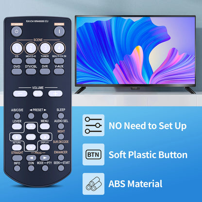 RAV34 WN46680 EU Remote Control For Yamaha RAV250 RX-V361 RX-V365 AV Receiver