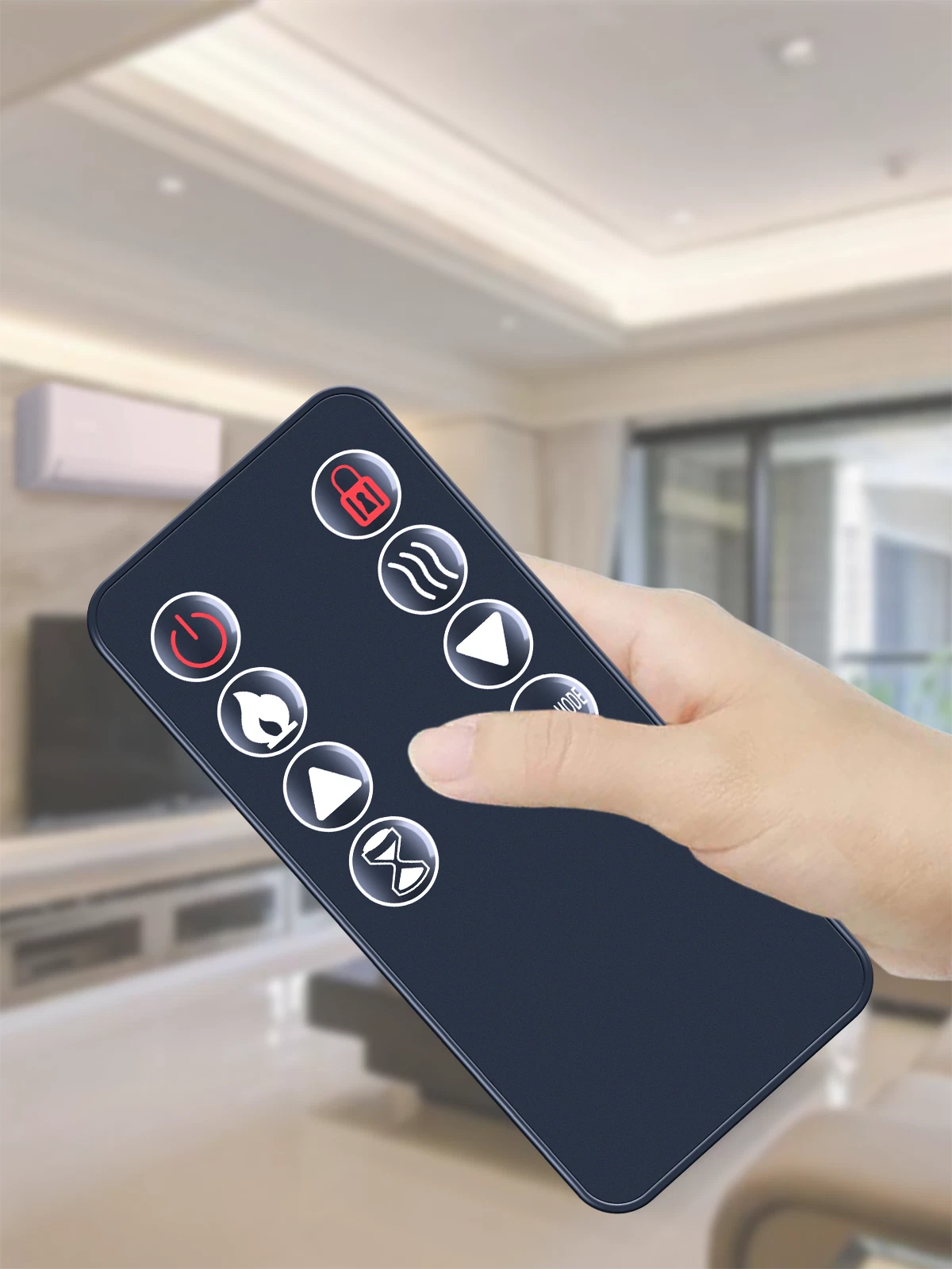 Replacement Remote Control For Various  Recessed Mounted Electric Fireplace