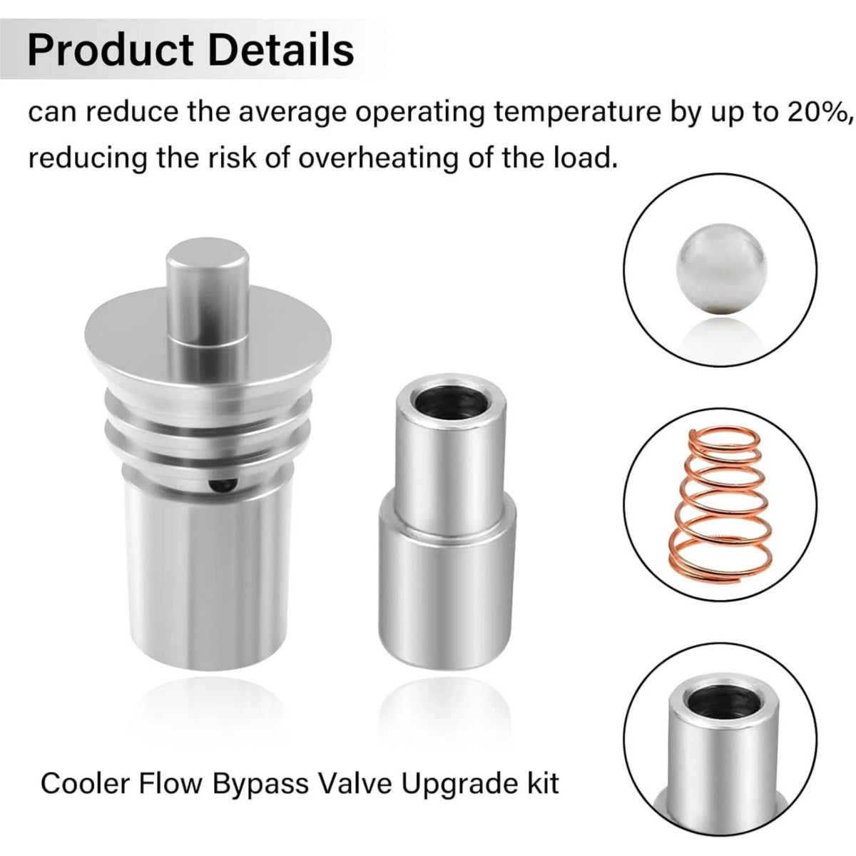 Cooling Flow Bypass Valve Set For 2014-Up Cadillac Chevy GMC Cars Trucks