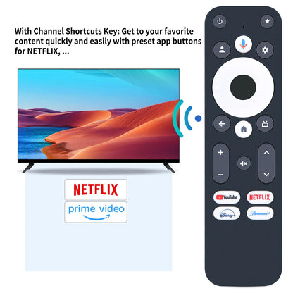 Voice Remote Control For Onn Google TV 4K Pro Streaming Device 100135769