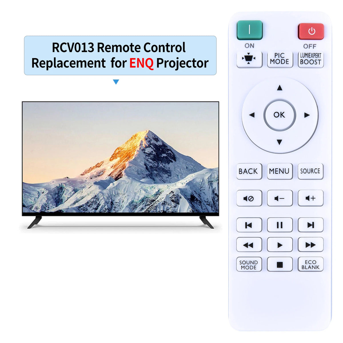 Remote Control RCV013 For BenQ Projector TH671ST TH585 TH685