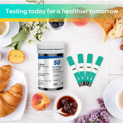 Easy@Home Blood Glucose Test Strips for 100
