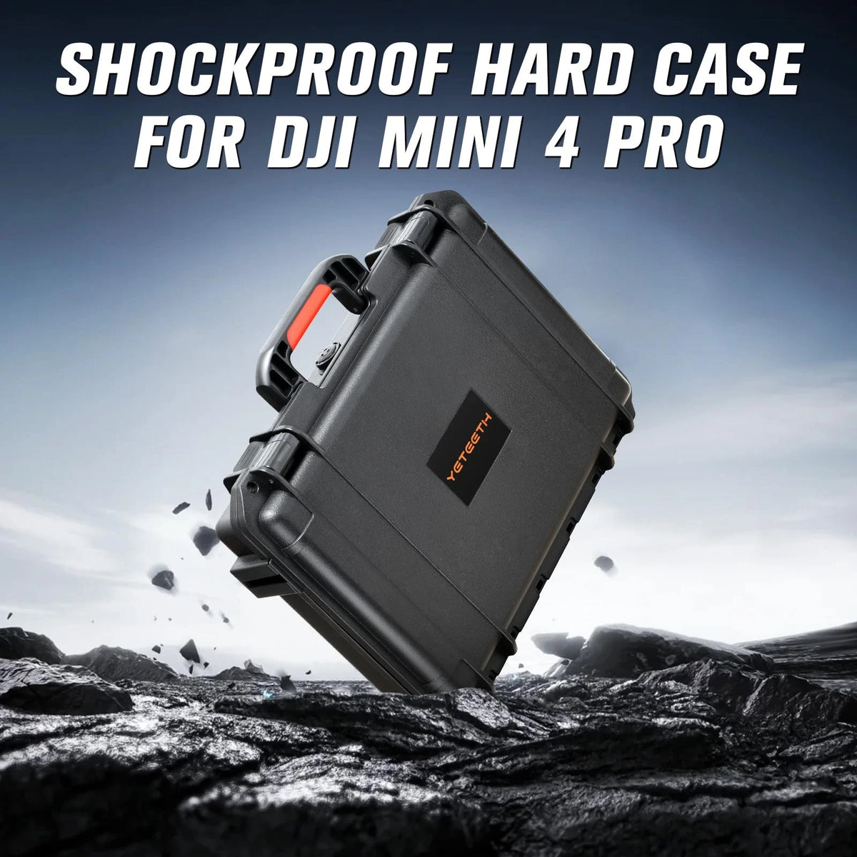 Hard Case for DJI Mini 4 Pro: Waterproof Shell with Foam Black