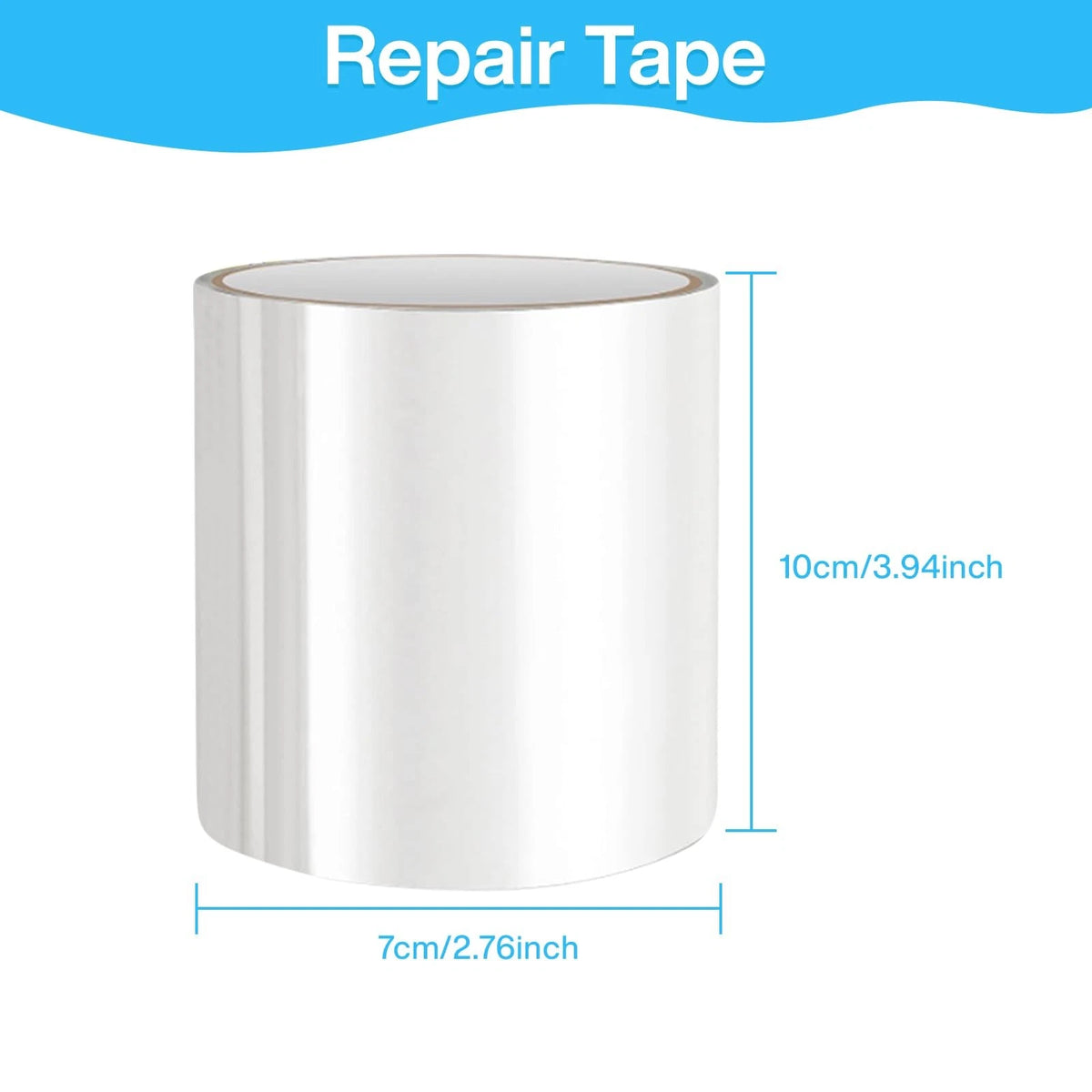 WENESTR Pool Patch Repair Kit Waterproof Tape for 3.2in X 7ft, white