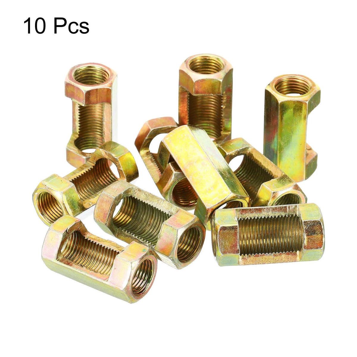 PATIKIL 1/8IP(1/8-27) Hex Coupling Nut, 10 Pack Female 1/8-27, off-white
