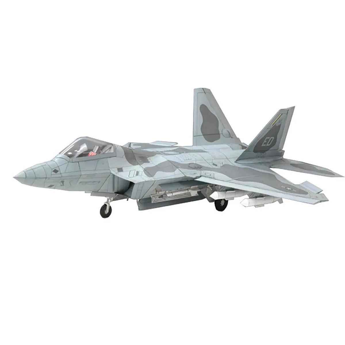 1/33 F22 Fighter Plane Paper Model Military Puzzle Paper Aircraft Unassembled