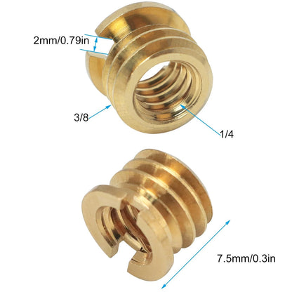 LUORNG 6PCS DSLR Camera Photography Tripod Ball Head Adapter Screw 1/4 to...