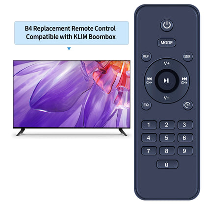 Remote Control For KLIM Boombox B4 CD Player Portable Audio System