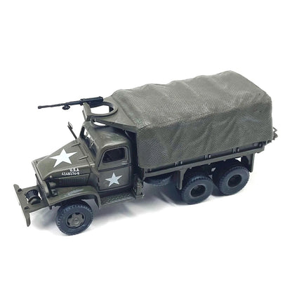 1/72 Scale WWII US Army GMC CCKW 353 Truck Military Simulation Model Toy Gift