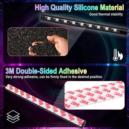 BFXM Car Interior Lights, 5V LED Strip Medium, USB Adapter (36LED Beads)