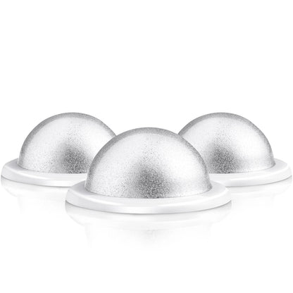 Skylety 3 Pack Security Wall Mount, Metal Magnetic Mount 9 Piece Set, White
