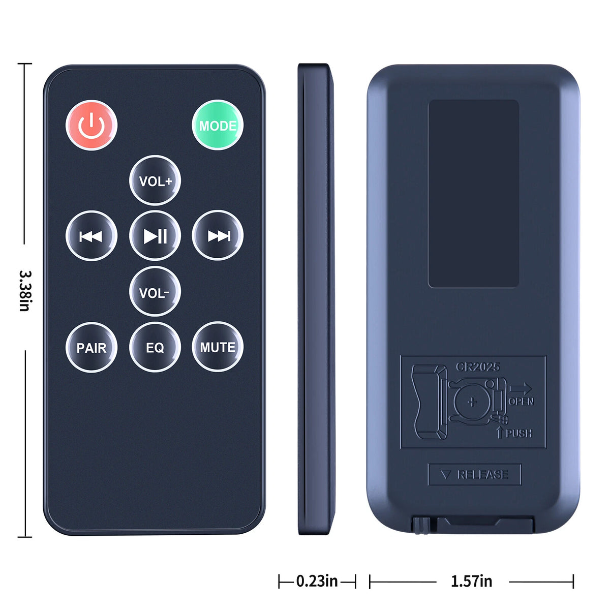 Remote Control For Pyle PSBV600BT Bluetooth Tabletop TV Soundbar Digital Speaker