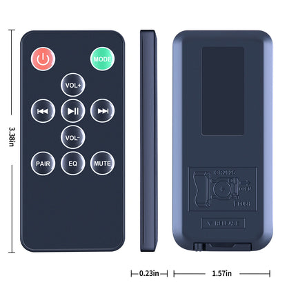 Remote Control For Pyle PSBV600BT Bluetooth Tabletop TV Soundbar Digital Speaker