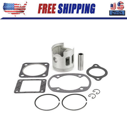 For Yamaha G1 2-Cycle Gas Golf Cart Top End Piston Kit w/Gaskets | Standard Bore