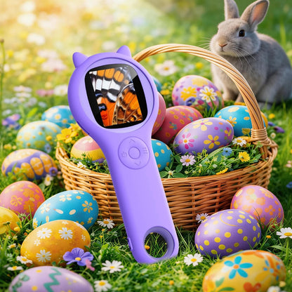 Microscope for Kids - Electronic Handheld Magnifying Glass 1 Pcs, Purple