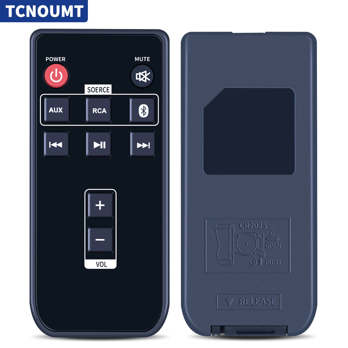 Replacement Remote Control For Insignia NS-HBTSS116 Bluetooth Bookshelf Speakers