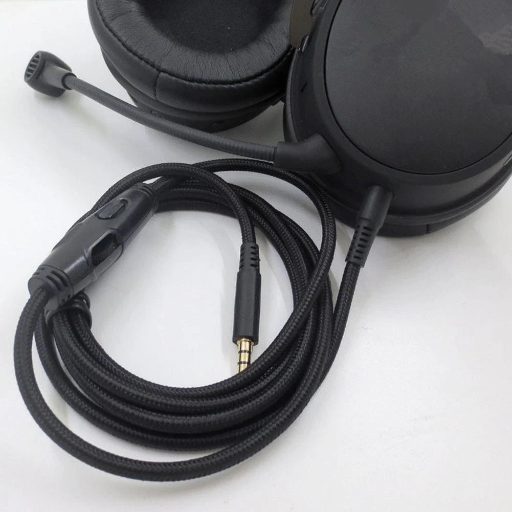 59in Headphone OFC Cable Audio Cord for HyperX- Cloud/Cloud Alpha Gaming Headset