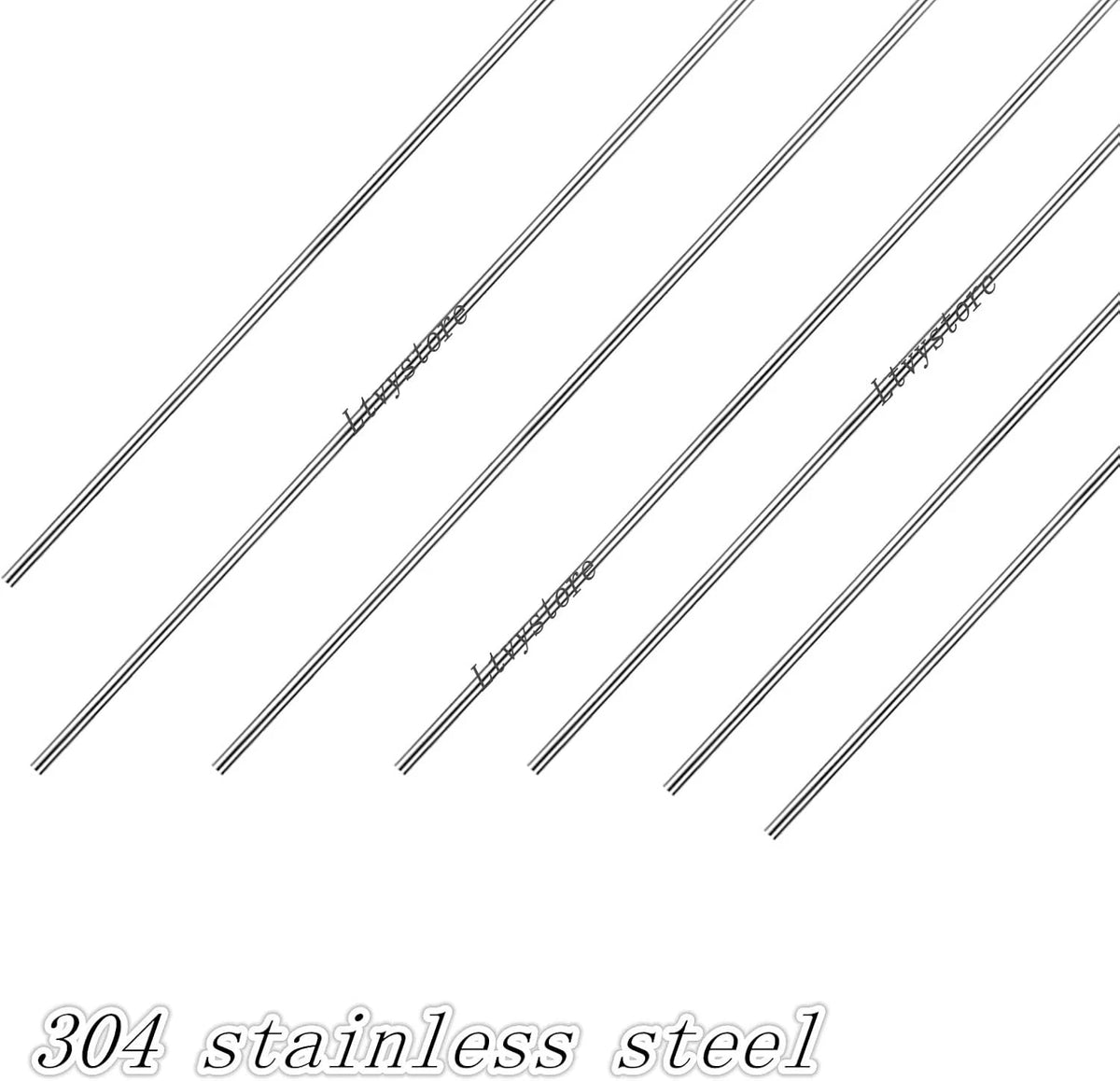 20Pcs 304 Stainless Steel 1.2 x 450mm Z Push Rods Parts &20Pcs Nylon Control...