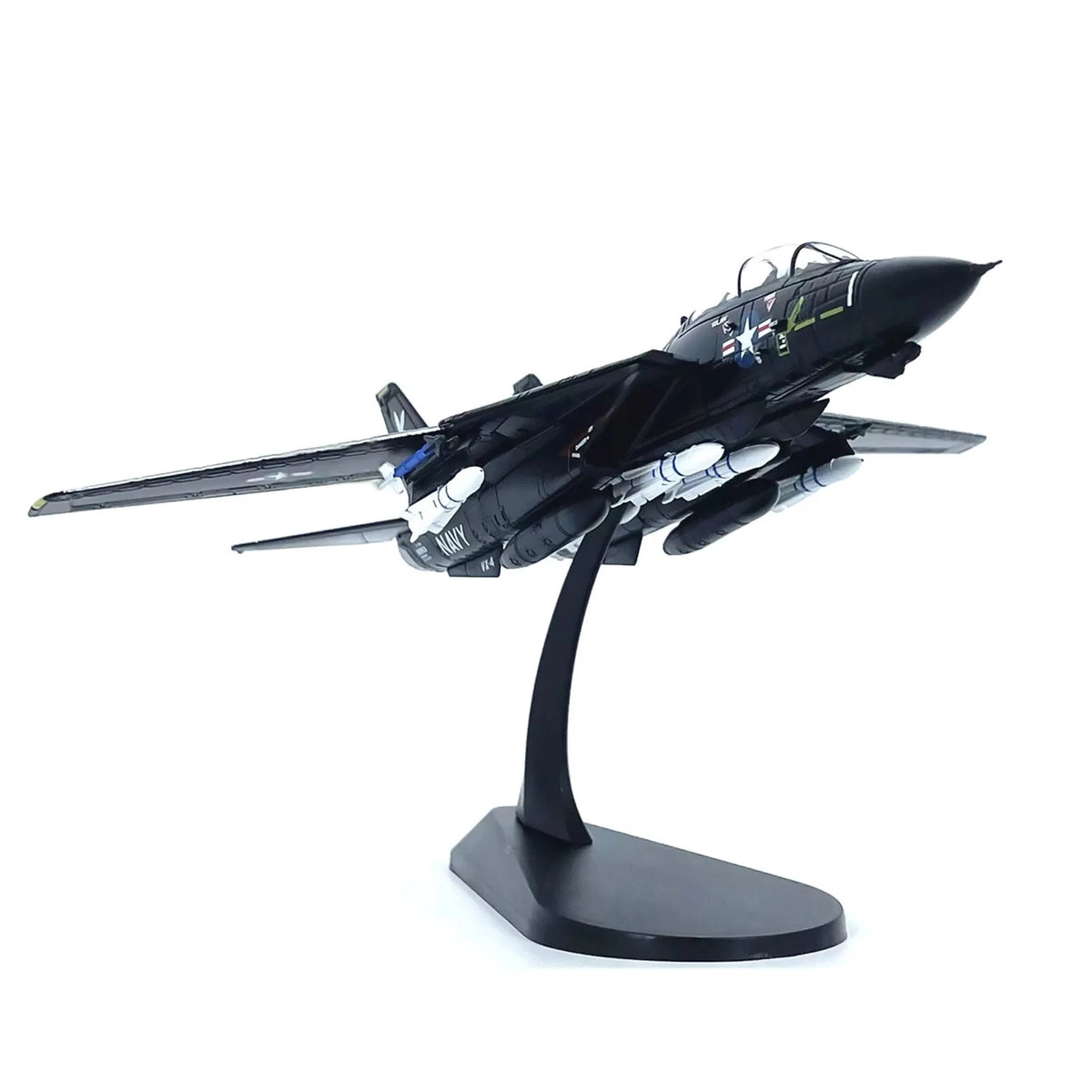 1:100 F-14 Tomcat US Fighter VX-4 Plane Model Alloy Aircraft Military Decoration