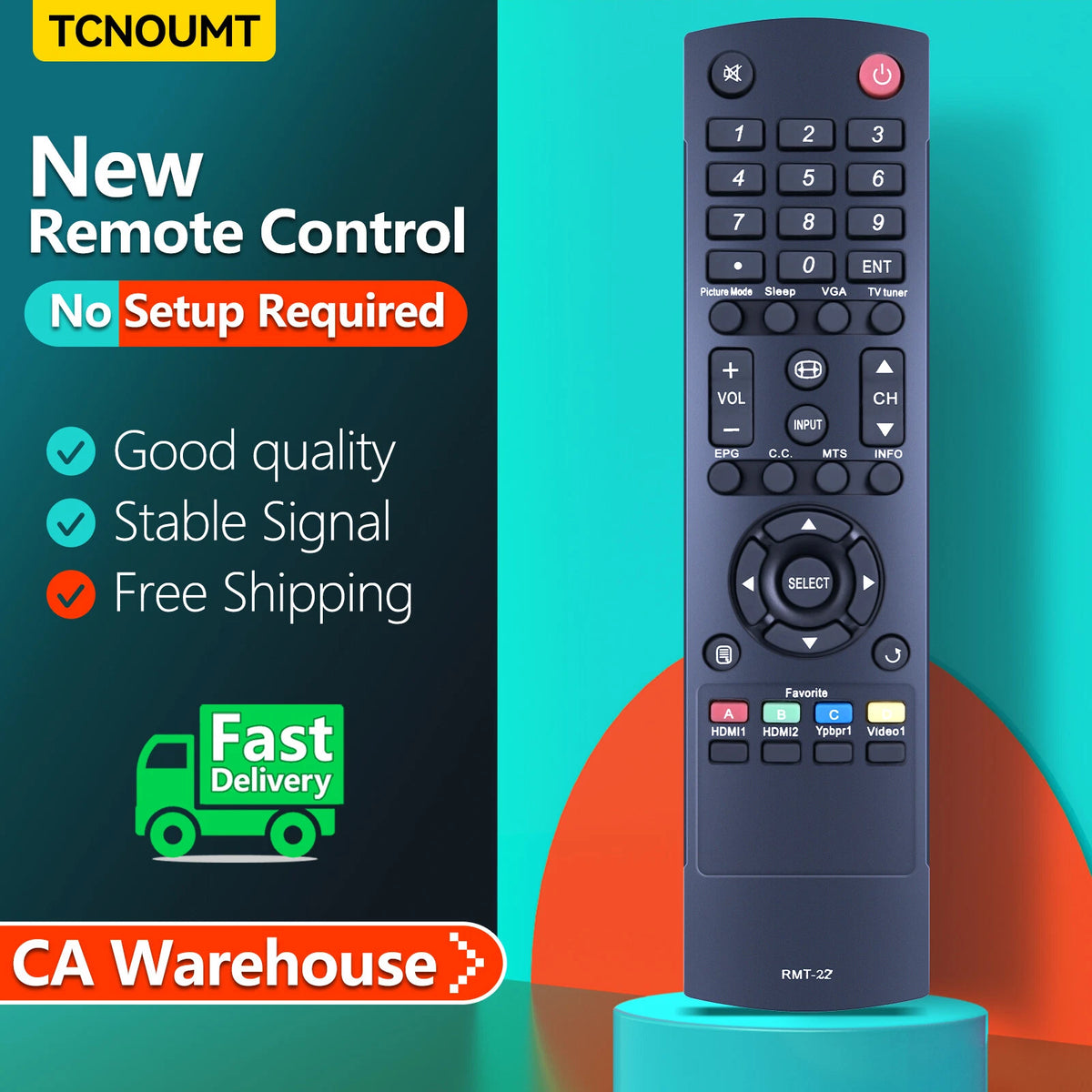 RMT-22 Remote Control For Westinghouse TV EW32S5UW UW-32SC1W UW-32S3PW UW-37SC1W