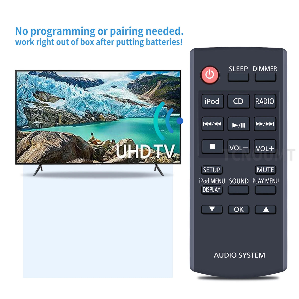 N2QAYC000077 Remote Control For Panasonic Compact Stereo System SC-HC28 SA-HC28