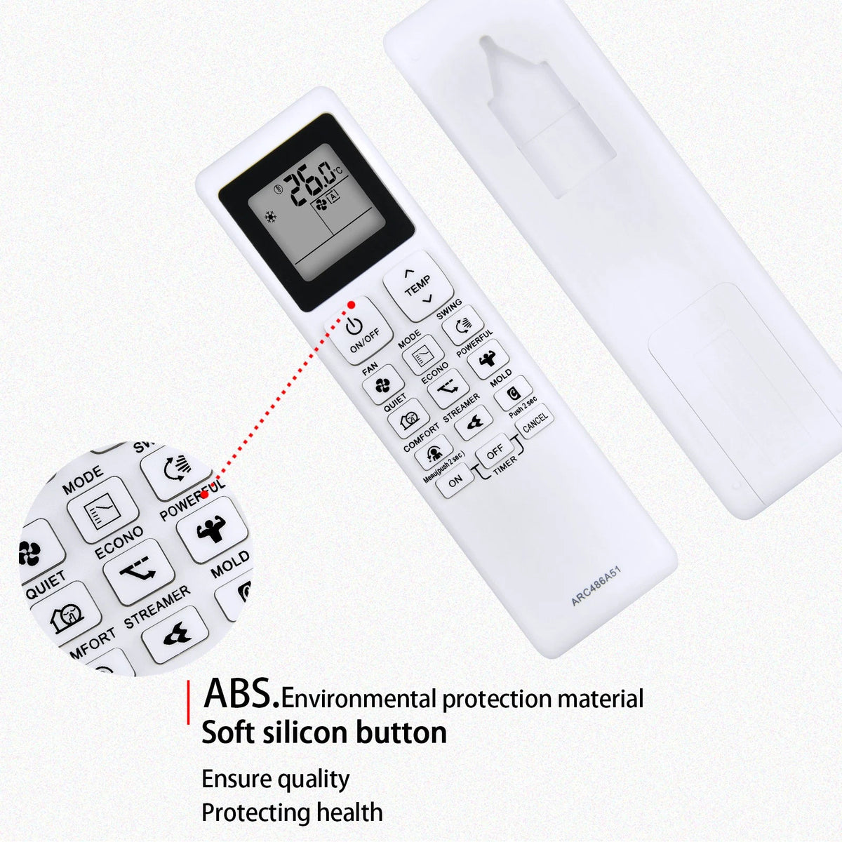 ARC486A51 Remote Control For Daikin Air Conditioner FTKF35XVMV RKF35XVMV