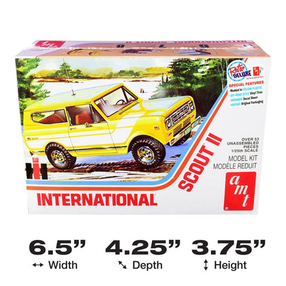 AMT 1977 International Harvester Scout II 1:25 Scale miniature, Clear,Yellow