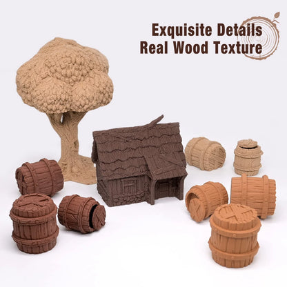 OVV3D Wood 3D Printer Filament Bundle, PLA 4 Pack Bundle