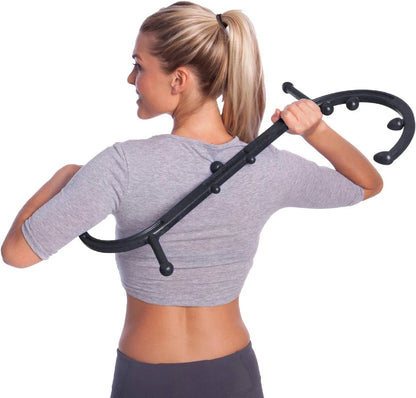 Body Back Buddy Classic USA Made Handheld Massage Cane - Full Classic, Black